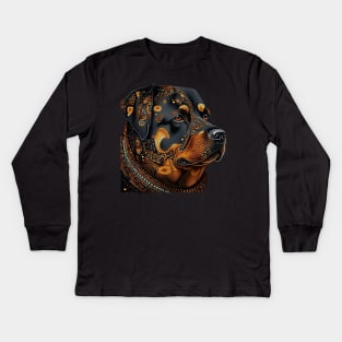 Rottweiler Ai generated Kids Long Sleeve T-Shirt